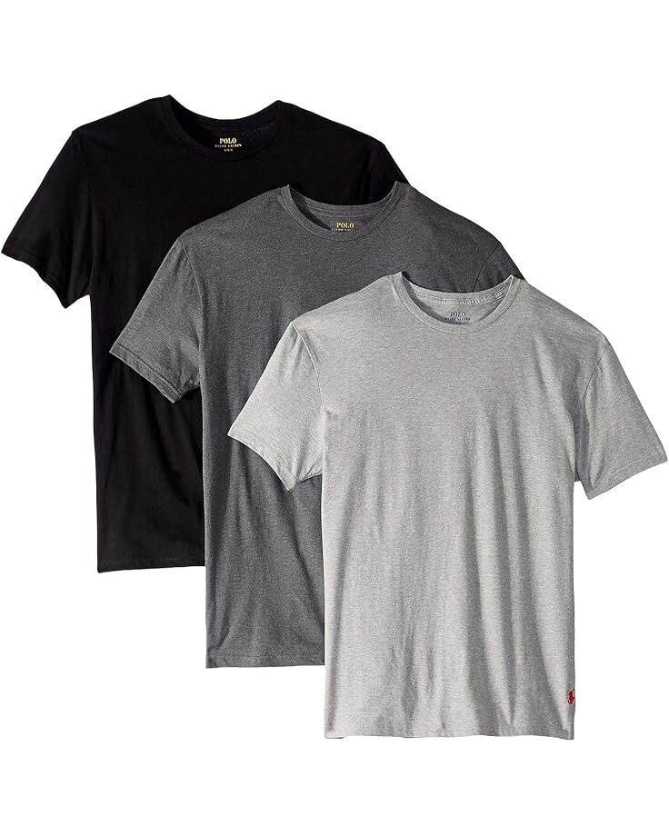 Поло Polo Ralph Lauren Classic Fit Undershirt w/ Wicking 3-Pack Crews, цвет Andover Heather/Madison Heather/Black
Поло Polo Ralph Lauren Classic Fit Undershirt w/ Wicking 3-Pack Crews, цвет Andover Heather/Madison Heather/Black