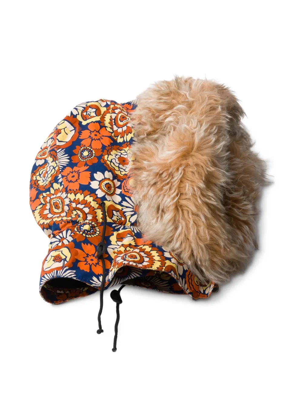 Капюшон с подкладкой из овчины и цветочным принтом Prada, оранжевый
Капюшон с подкладкой из овчины и цветочным принтом Prada, оранжевый