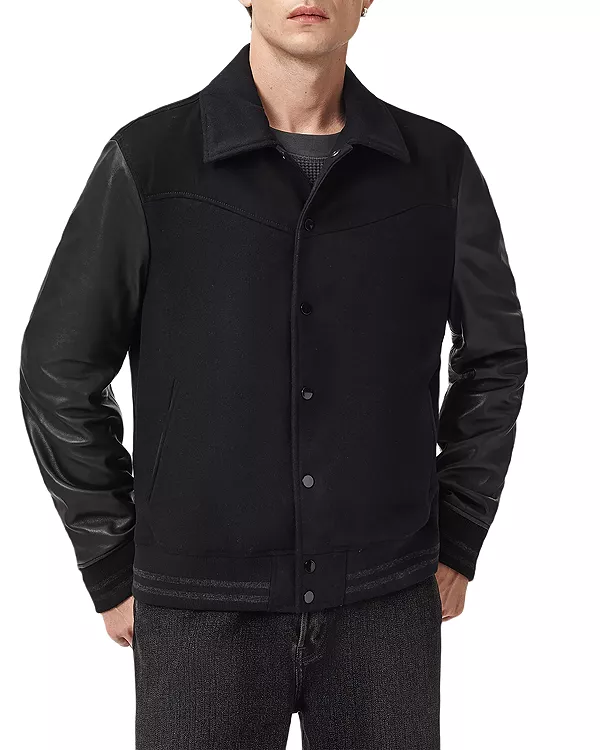 Куртка-Бомбер в стиле вестерн от Эндлетона, выполненная в смешанной технике. Allsaints, черный
Куртка-Бомбер в стиле вестерн от Эндлетона, выполненная в смешанной технике. Allsaints, черный