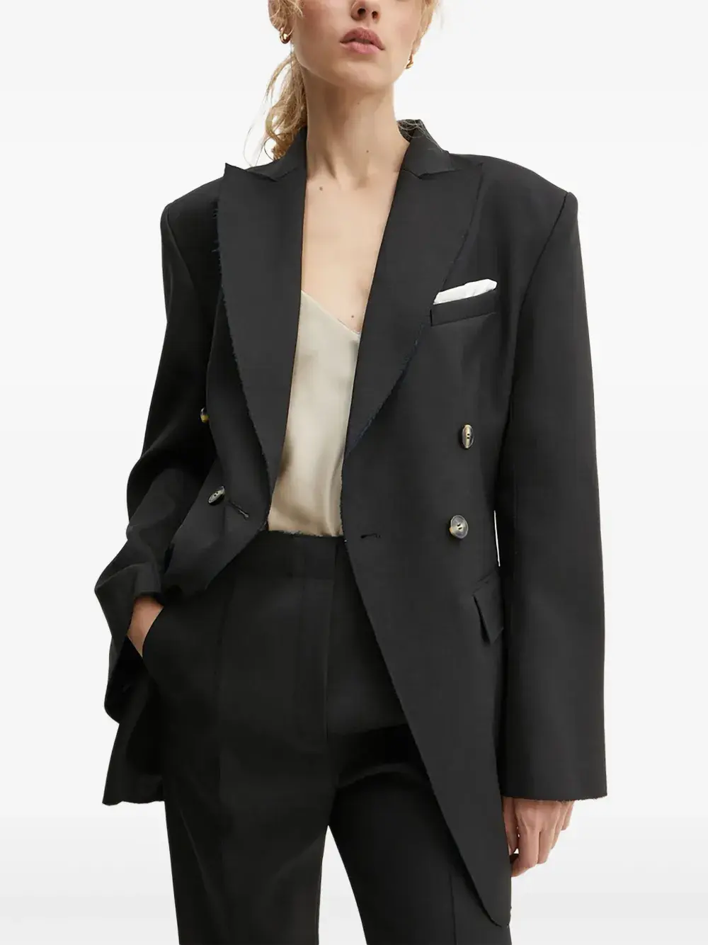 Двубортный пиджак с бахромой Day Birger Et Mikkelsen, черный
Двубортный пиджак с бахромой Day Birger Et Mikkelsen, черный