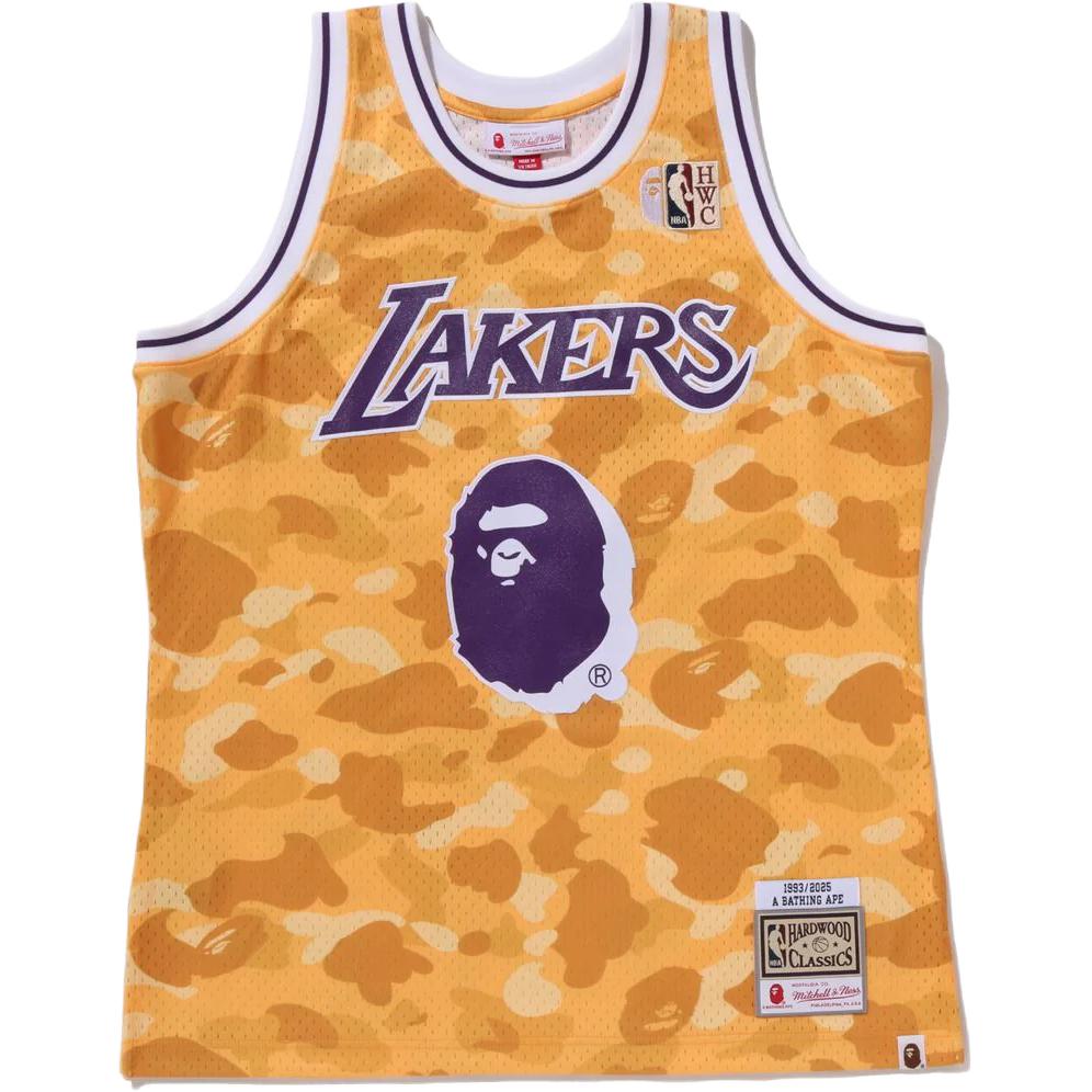 Джерси баскетбольная Mitchell & Ness X NBA Collaboration Los Angeles Lakers FW25 мужская A BATHING APE, желтый
Джерси баскетбольная Mitchell & Ness X NBA Collaboration Los Angeles Lakers FW25 мужская A BATHING APE, желтый