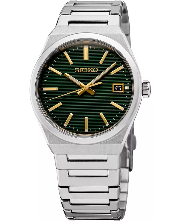 Мужские часы Essentials с серебряным браслетом из нержавеющей стали, 38,9 мм Seiko, green
Мужские часы Essentials с серебряным браслетом из нержавеющей стали, 38,9 мм Seiko, green