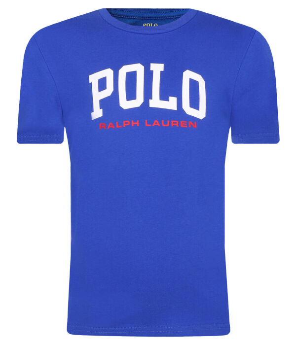 Футболка детская Polo Ralph Lauren с надписью, синий 
Футболка детская Polo Ralph Lauren с надписью, синий