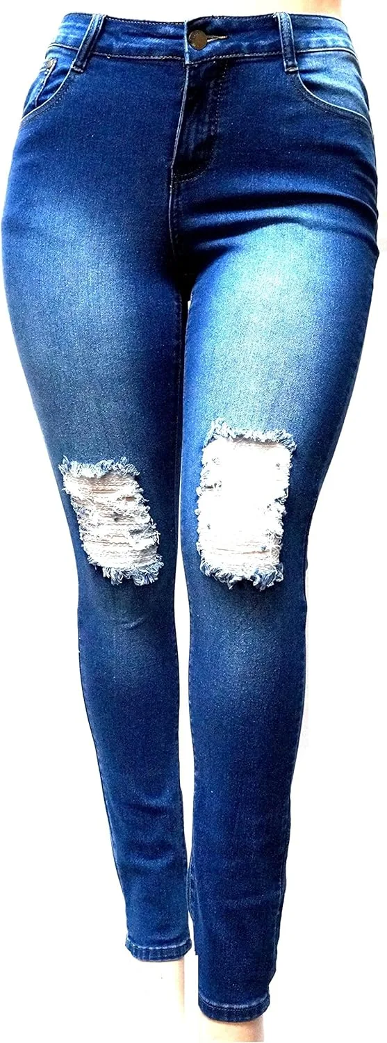 Женские джинсы Plus Size с высокой талией, рваные синие JEANS FOR LOVE
Женские джинсы Plus Size с высокой талией, рваные синие JEANS FOR LOVE