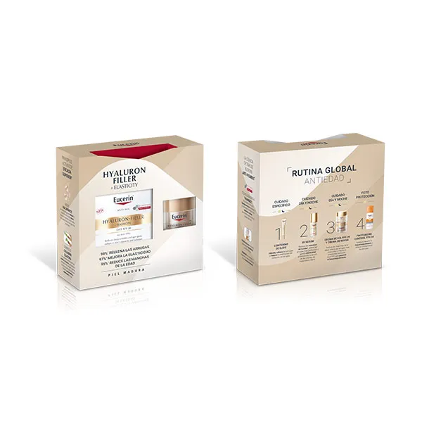 Дневной крем для лица и мини-ночной крем Pack Hyaluron Filler Elasticity Eucerin, 1 UD
Дневной крем для лица и мини-ночной крем Pack Hyaluron Filler Elasticity Eucerin, 1 UD