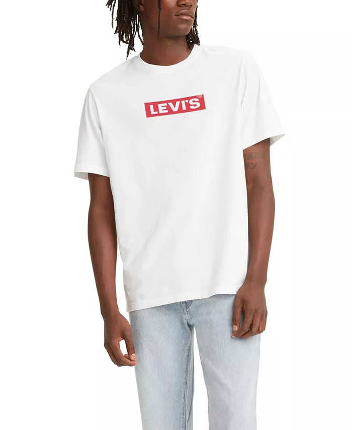 Мужская футболка с круглым вырезом Relaxed Fit Box Tab Logo Levi's, белый
Мужская футболка с круглым вырезом Relaxed Fit Box Tab Logo Levi's, белый