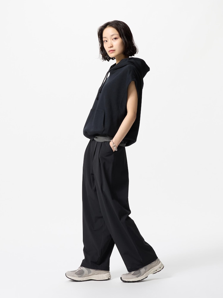 Ультраэластичные широкие брюки Uniqlo, черный
Ультраэластичные широкие брюки Uniqlo, черный