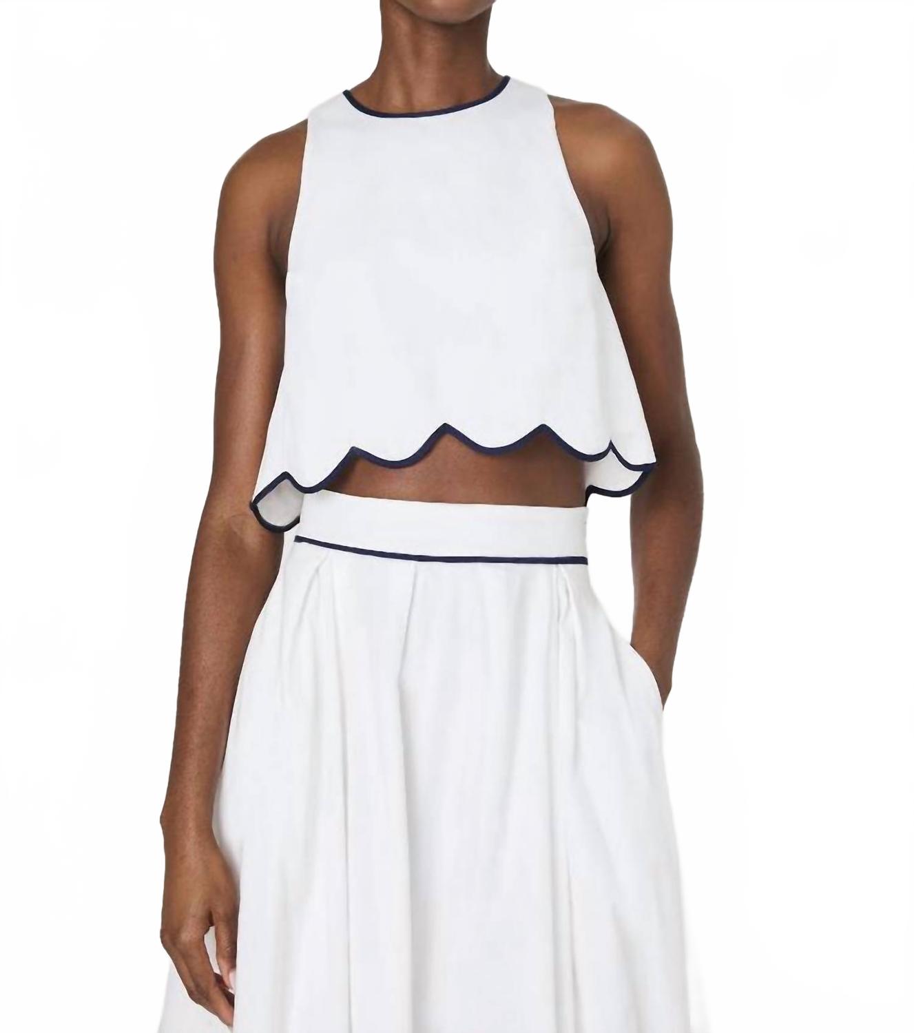 Топ Alexis Scallop в белом цвете French Connection, белый
Топ Alexis Scallop в белом цвете French Connection, белый