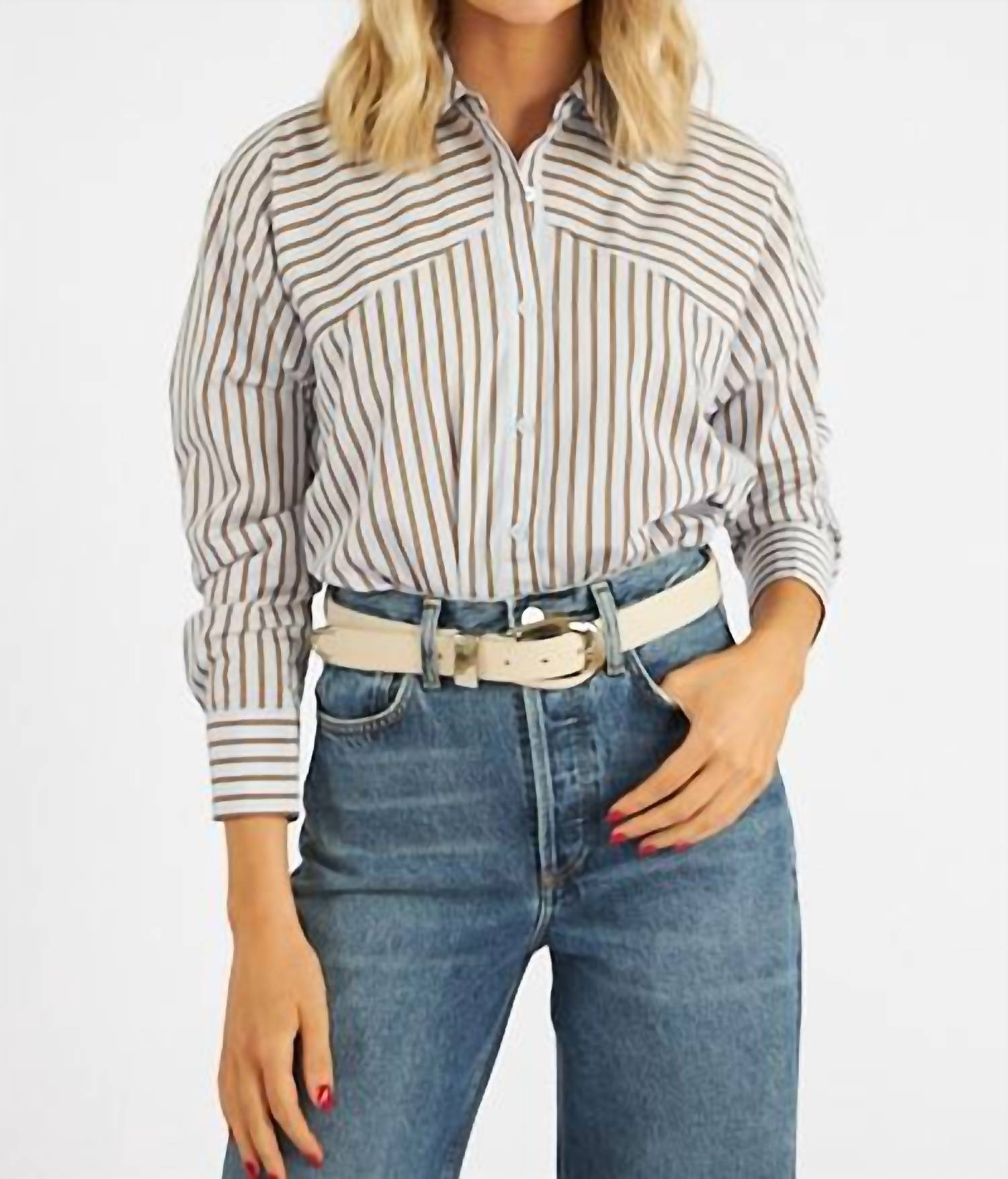 Рубашка Katarina в полоску Villa Sundays, Villa Stripe
Рубашка Katarina в полоску Villa Sundays, Villa Stripe