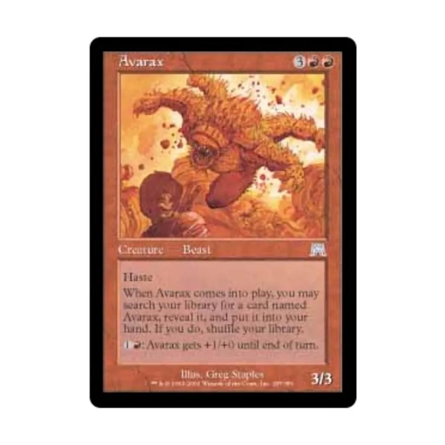 CCG Аваракс (U) (фольга), MTG - Onslaught
CCG Аваракс (U) (фольга), MTG - Onslaught