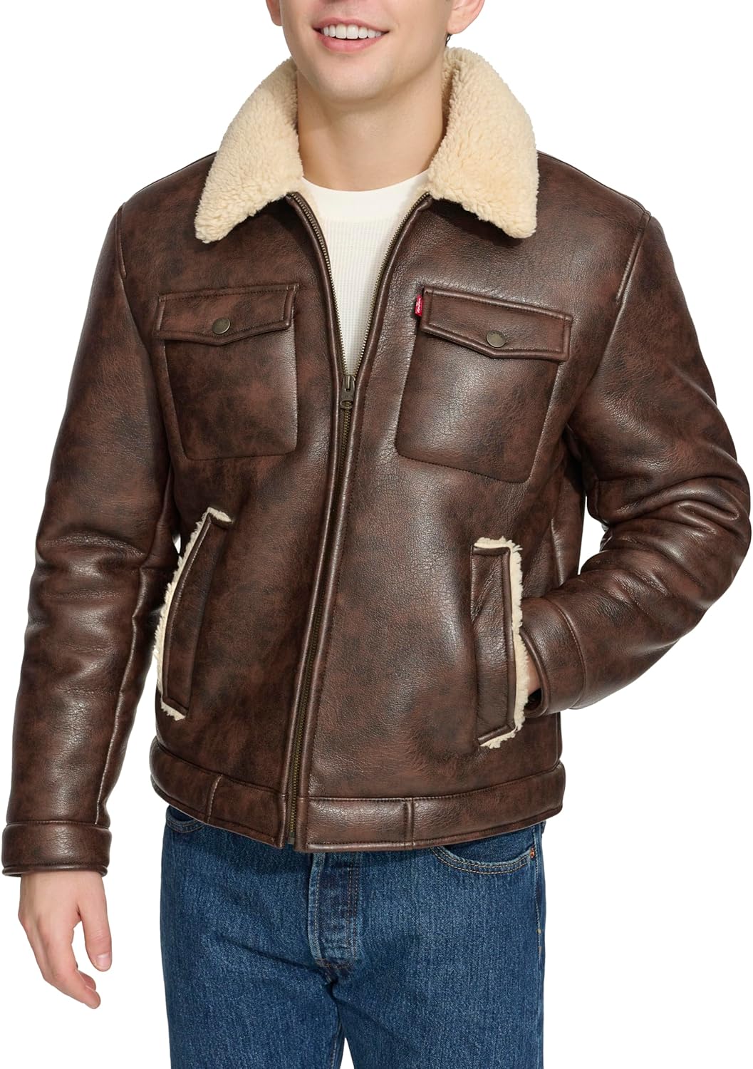 Мужская куртка Levi's из искусственной овчины, Brown
Мужская куртка Levi's из искусственной овчины, Brown