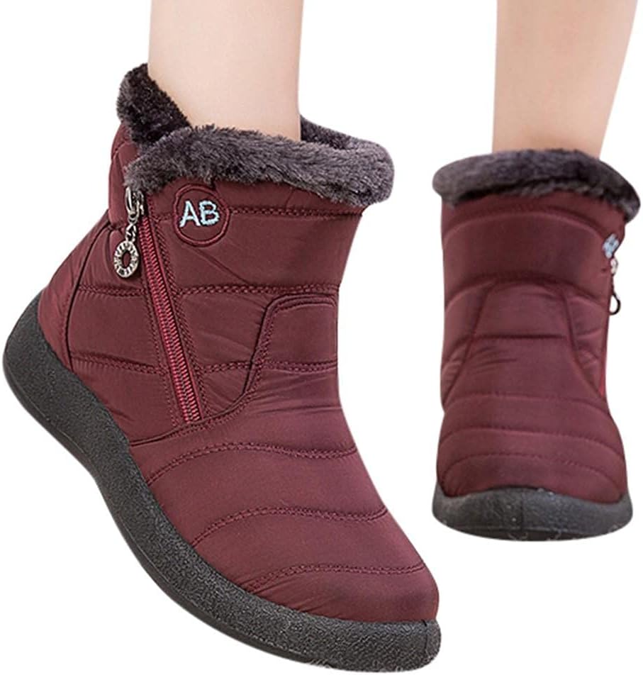 Зимние ботинки Hbeylia с флисовой подкладкой, водонепроницаемые, термо, с нескользящей подошвой, мягкие, уютные, винный
Зимние ботинки Hbeylia с флисовой подкладкой, водонепроницаемые, термо, с нескользящей подошвой, мягкие, уютные, винный