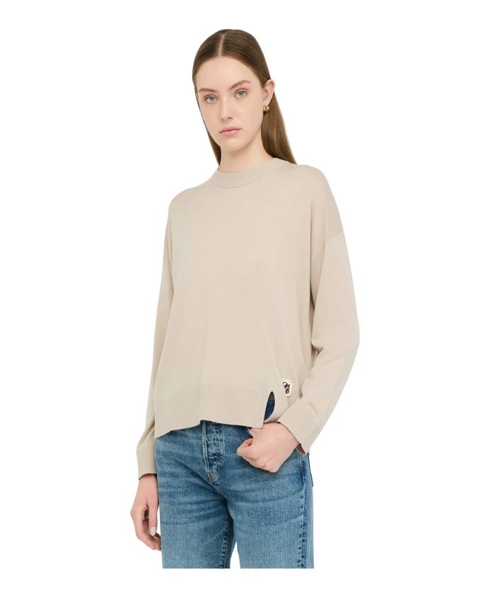 Свитер с круглым вырезом Liu Jo, бежевый
Свитер с круглым вырезом Liu Jo, бежевый