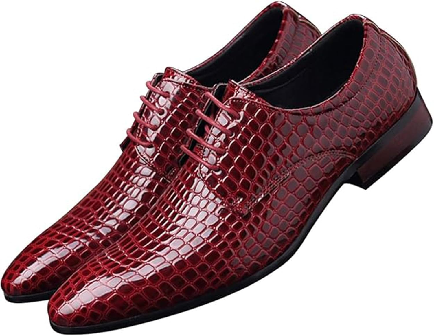 Мужские классические туфли-оксфорды из лакированной кожи с тиснением под крокодиловую кожу, для свадебного и делового стиля Xinduoyu, красный
Мужские классические туфли-оксфорды из лакированной кожи с тиснением под крокодиловую кожу, для свадебного и делового стиля Xinduoyu, красный