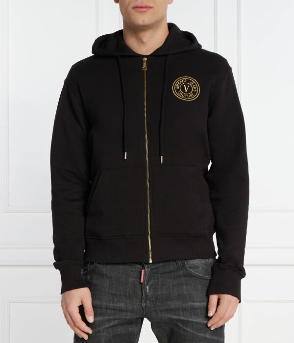 Толстовка Versace Jeans Couture на молнии, черный / золотой
Толстовка Versace Jeans Couture на молнии, черный / золотой