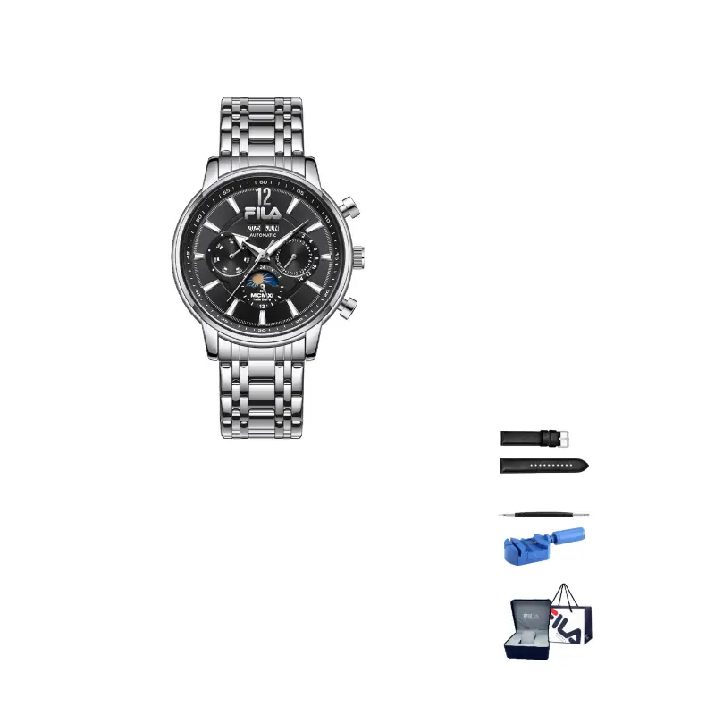 Классическая коллекция наручные часы с вечным календарём механический механизм циферблат Black мужские часы FILA, 6700-001 черный Dial
Классическая коллекция наручные часы с вечным календарём механический механизм циферблат Black мужские часы FILA, 6700-001 черный Dial