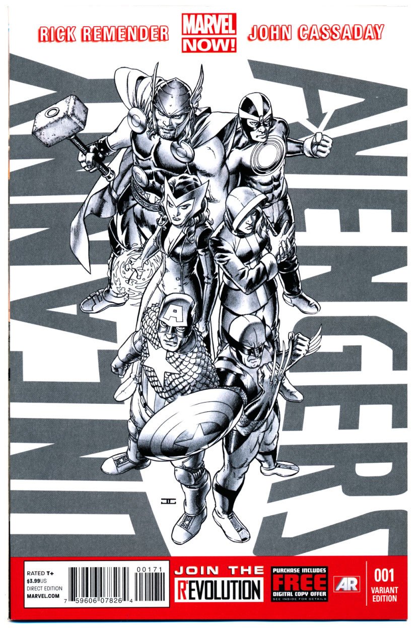 Uncanny Avengers #1 "John Cassaday Sketch Variant" (MARVEL COMICS)
Uncanny Avengers #1 "John Cassaday Sketch Variant" (MARVEL COMICS)