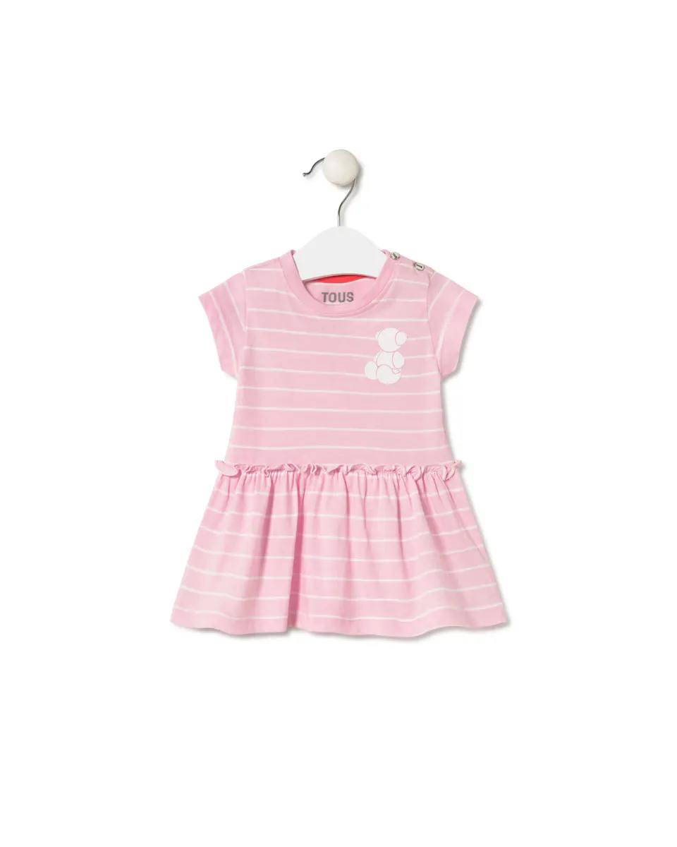 Полосатое хлопковое платье для девочки Tous, розовый
Полосатое хлопковое платье для девочки Tous, розовый