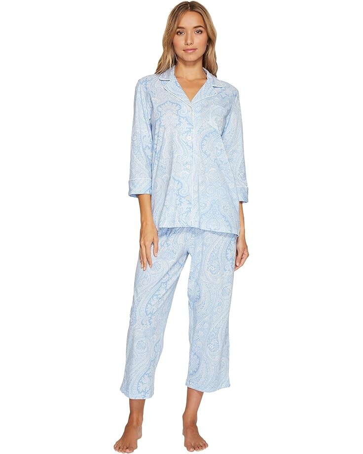 Пижама LAUREN Ralph Lauren Essentials Bingham Knits Capri, цвет Blue Paisley
Пижама LAUREN Ralph Lauren Essentials Bingham Knits Capri, цвет Blue Paisley