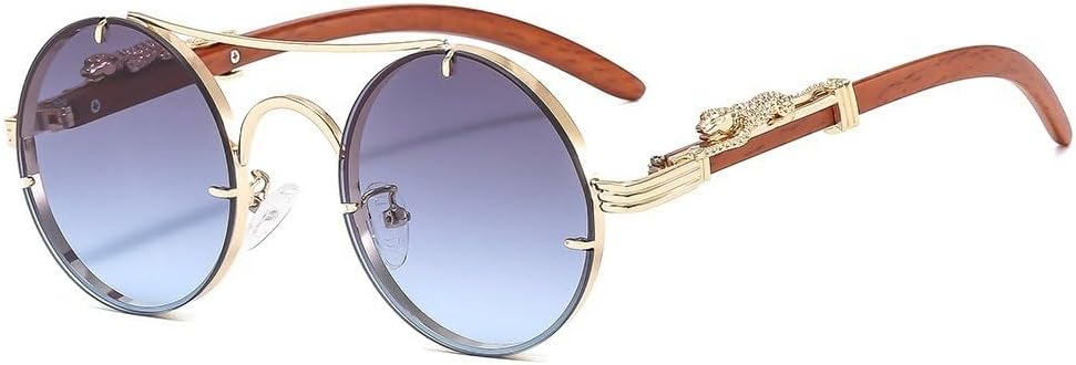 Модные круглые солнцезащитные очки класса люкс для женщин и мужчин, ретро-очки в металлической оправе, трендовые модели, защита от ультрафиолета UV400 MWTSYSQ, Gold Blue
Модные круглые солнцезащитные очки класса люкс для женщин и мужчин, ретро-очки в металлической оправе, трендовые модели, защита от ультрафиолета UV400 MWTSYSQ, Gold Blue