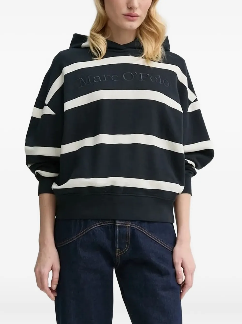 Полосатая толстовка с капюшоном Marc O'Polo, черный
Полосатая толстовка с капюшоном Marc O'Polo, черный