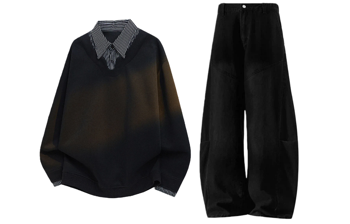 Повседневная спортивная одежда Unisex Polo Collar Moderate X1617, черный sweatshirt+черный pants
Повседневная спортивная одежда Unisex Polo Collar Moderate X1617, черный sweatshirt+черный pants