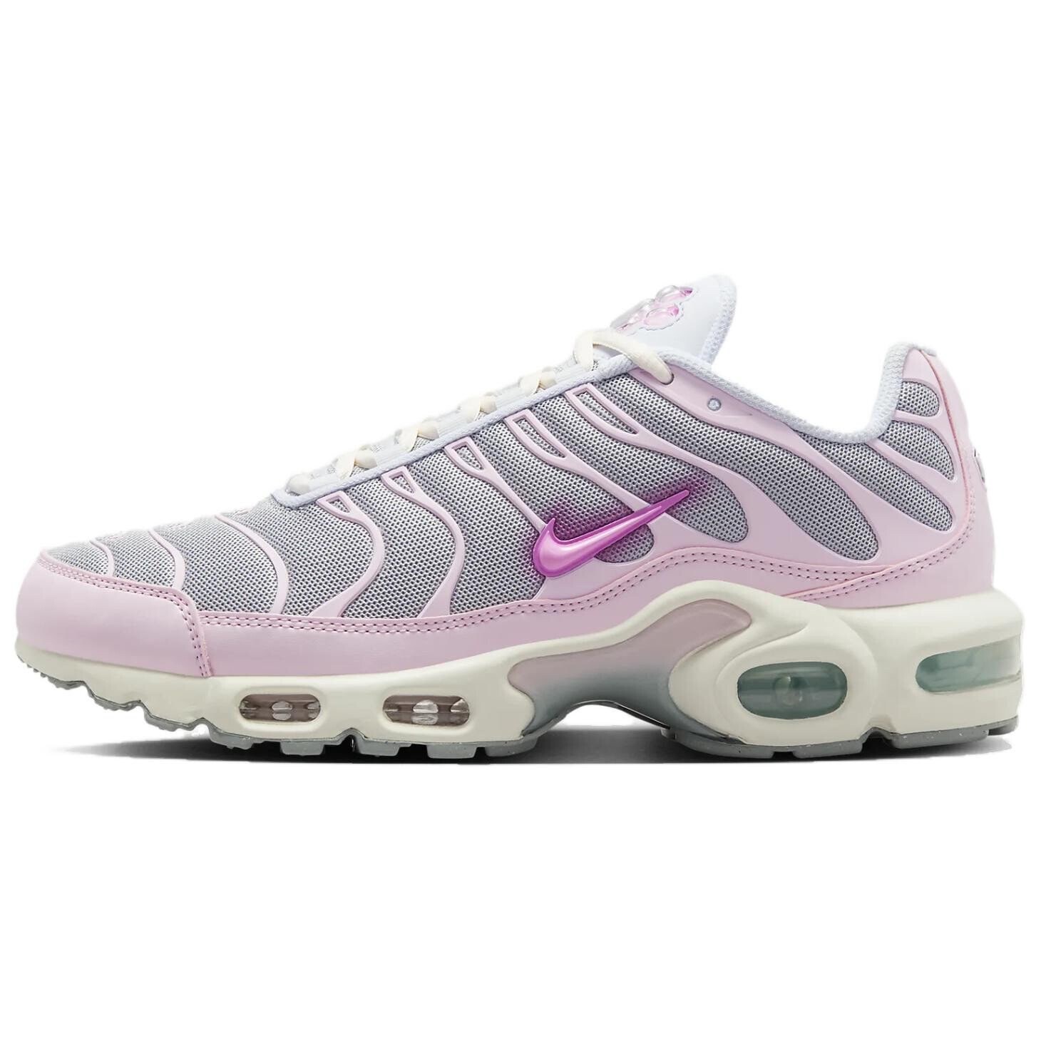 Кроссовки Air Max Plus женские с низким верхом серые/розовые Nike
Кроссовки Air Max Plus женские с низким верхом серые/розовые Nike
