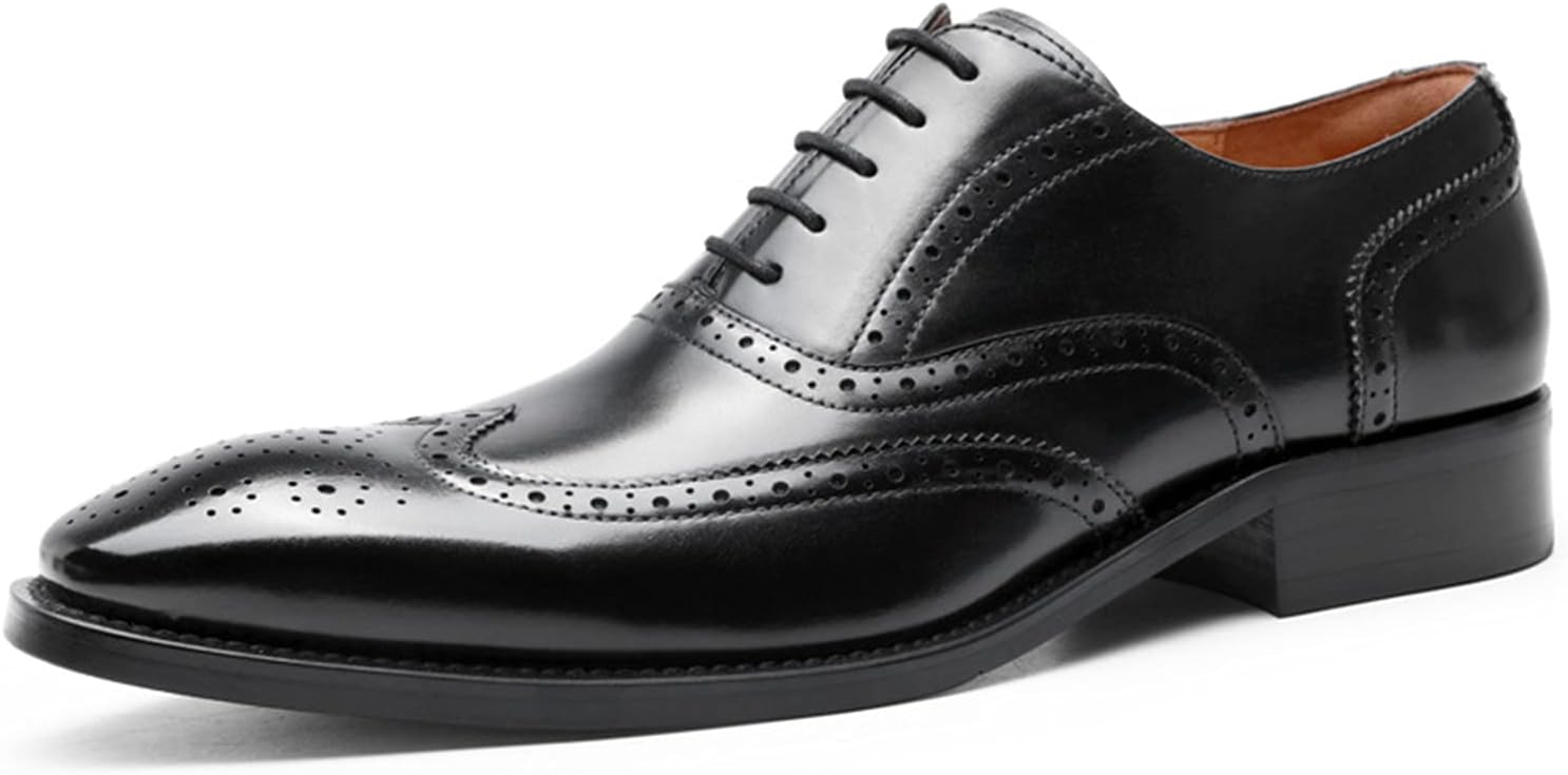 Мужские умные свадебные туфли WKNBEU на шнуровке, броги, формальная модель Oxford, кожаные дерби, бизнес-офисные оксфорды, черные - US11/UK10/EU44
Мужские умные свадебные туфли WKNBEU на шнуровке, броги, формальная модель Oxford, кожаные дерби, бизнес-офисные оксфорды, черные - US11/UK10/EU44