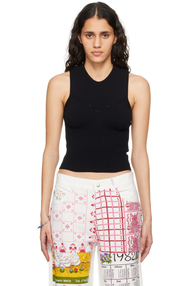 Безрукавный свитер Marine Serre, черный
Безрукавный свитер Marine Serre, черный