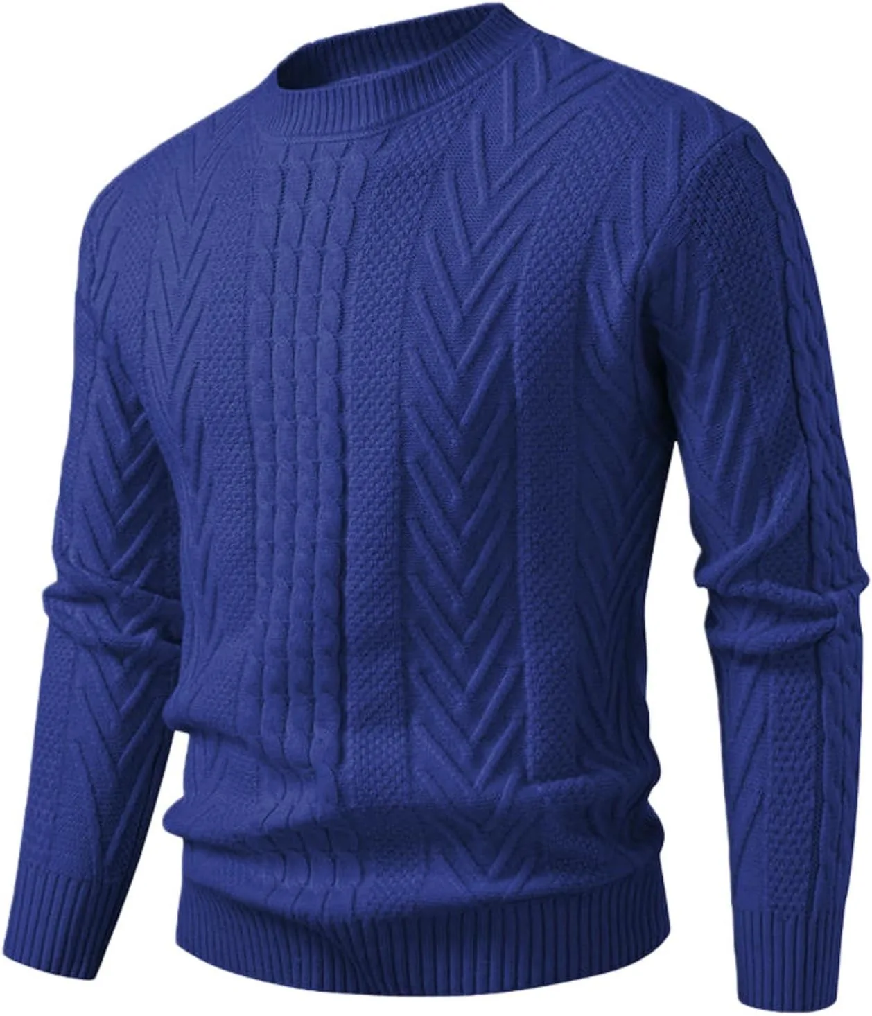 Мужской повседневный свободный свитер с косой вязкой FOLKFOLD
Мужской повседневный свободный свитер с косой вязкой FOLKFOLD