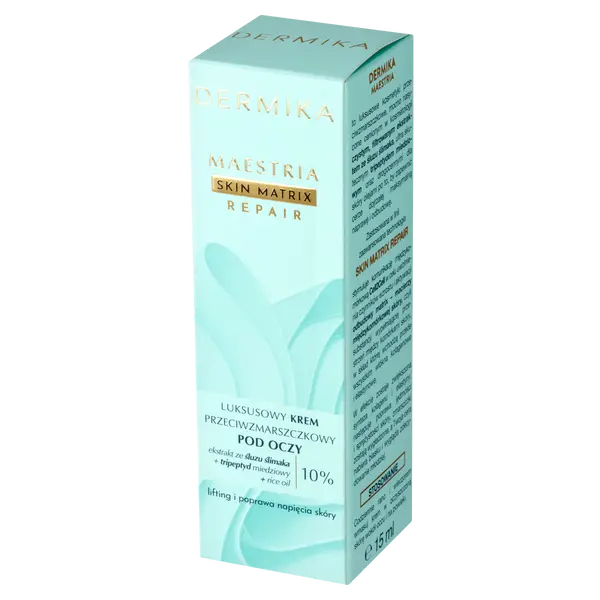 Роскошный крем для кожи вокруг глаз против морщин, 15 мл Dermika Maestria
Роскошный крем для кожи вокруг глаз против морщин, 15 мл Dermika Maestria