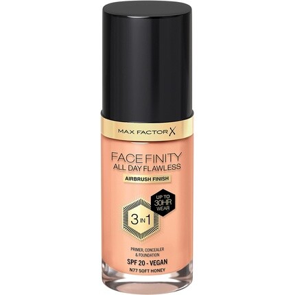 Max Factor Face Finity Тональный крем 3 в 1 SPF20 77 Мягкий мед 30 г
Max Factor Face Finity Тональный крем 3 в 1 SPF20 77 Мягкий мед 30 г