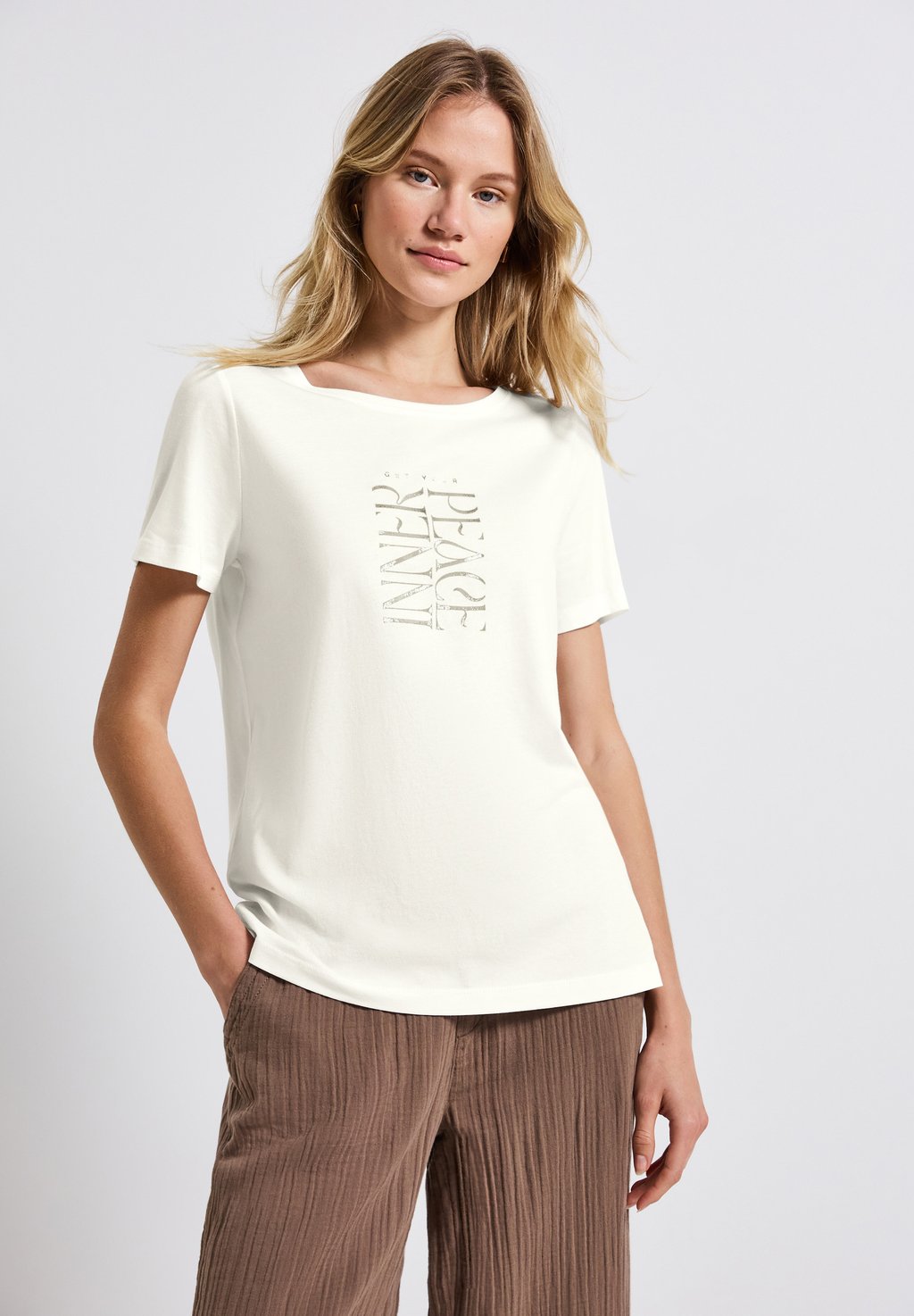 Футболка с принтом Street One, кремовый
Футболка с принтом Street One, кремовый