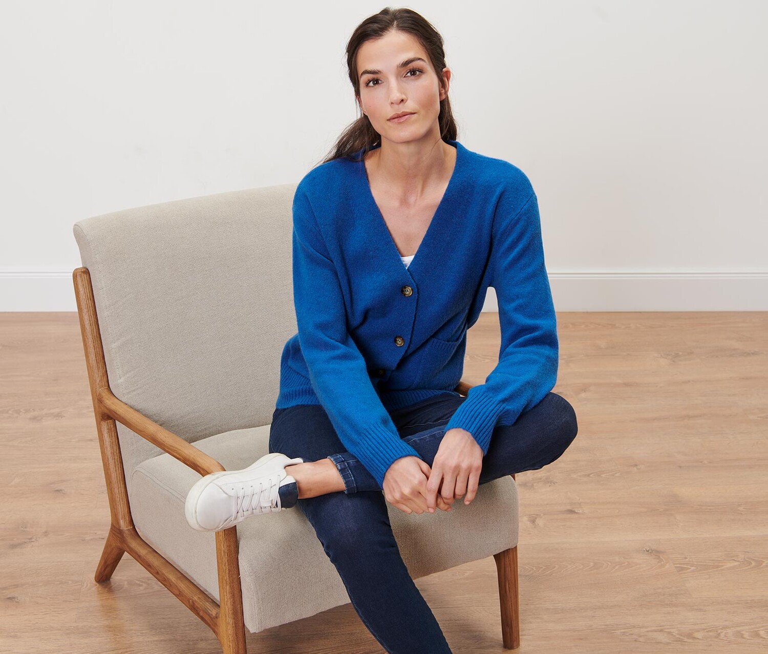 Кардиган из шерсти Tchibo, синий кобальт
Кардиган из шерсти Tchibo, синий кобальт