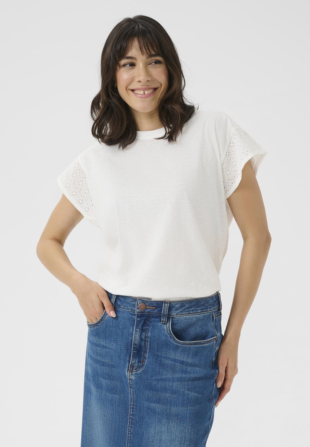 Футболка с принтом Kaffe, кремовый
Футболка с принтом Kaffe, кремовый