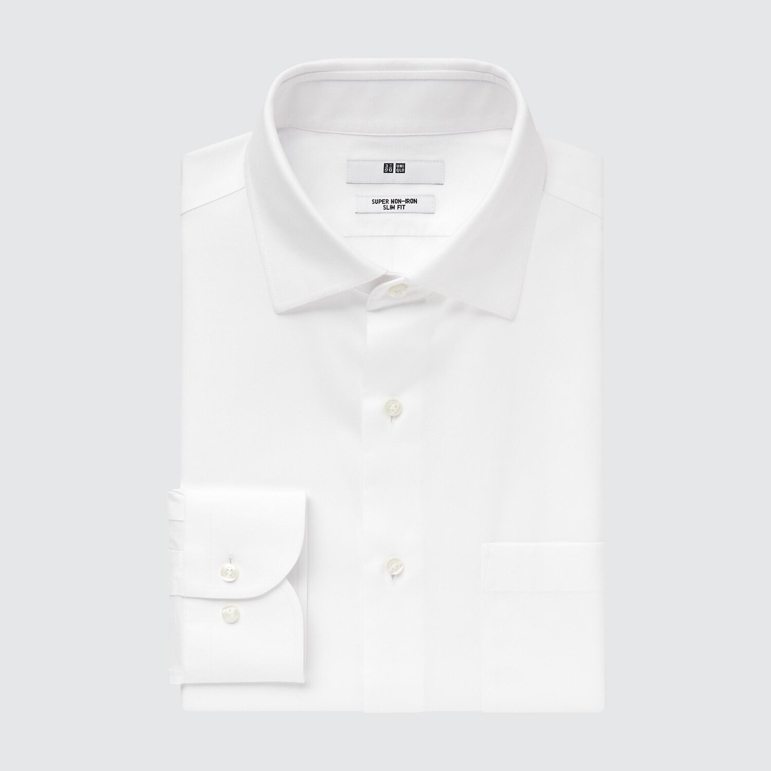 Рубашка приталенного кроя с полушироким воротником и длинными рукавами Uniqlo, белый
Рубашка приталенного кроя с полушироким воротником и длинными рукавами Uniqlo, белый