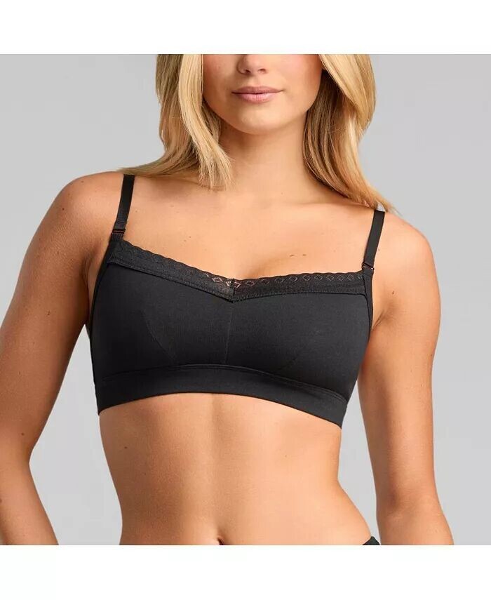 Женский бюстгальтер-балконет без подкладок из органического хлопка с кружевом SIELLA, черный
Женский бюстгальтер-балконет без подкладок из органического хлопка с кружевом SIELLA, черный