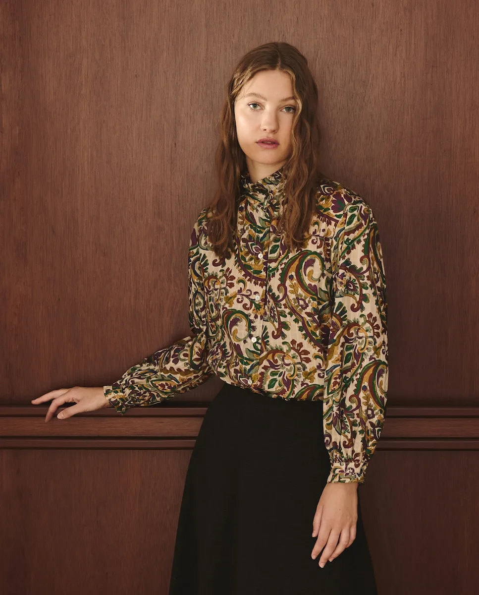 Женская блузка с длинным рукавом с принтом пейсли Lloyd's, белый
Женская блузка с длинным рукавом с принтом пейсли Lloyd's, белый