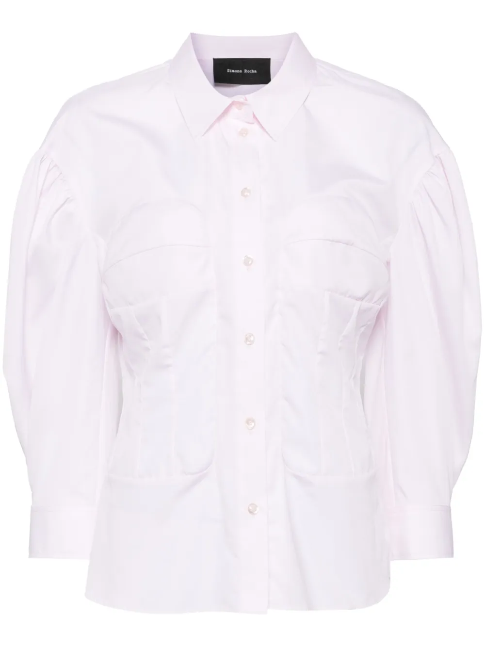 Рубашка с корсетными швами Simone Rocha, розовый
Рубашка с корсетными швами Simone Rocha, розовый