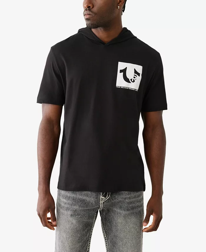 Мужская футболка с коротким рукавом и капюшоном True Religion, черный
Мужская футболка с коротким рукавом и капюшоном True Religion, черный