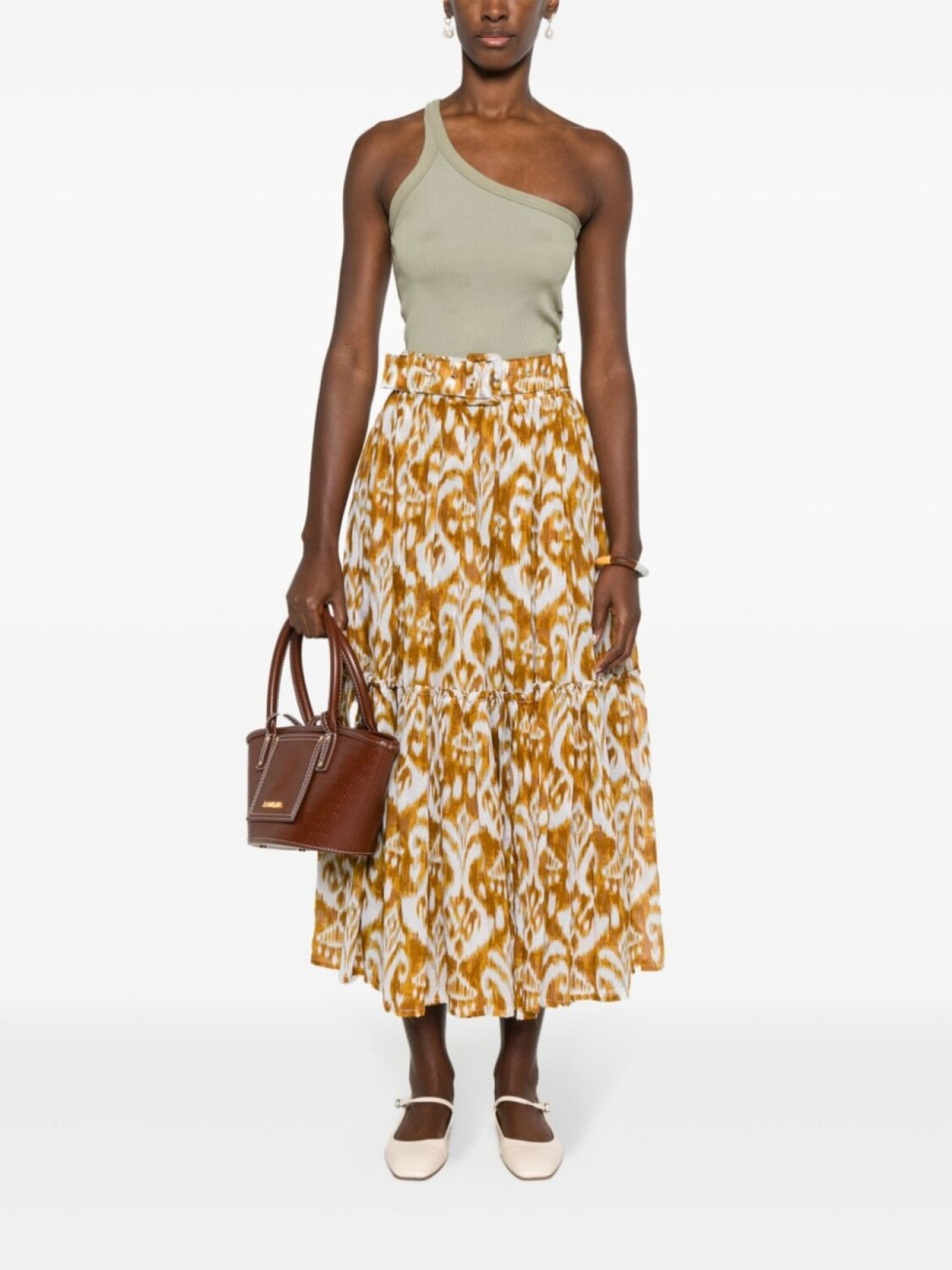 Юбка Melanie с абстрактным принтом Samantha Sung, желтый 
Юбка Melanie с абстрактным принтом Samantha Sung, желтый