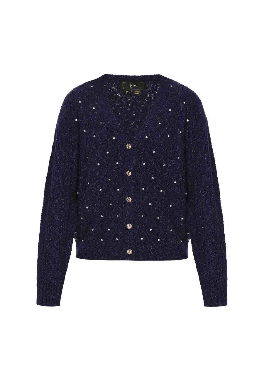 Вязаный кардиган faina, темно-синий
Вязаный кардиган faina, темно-синий