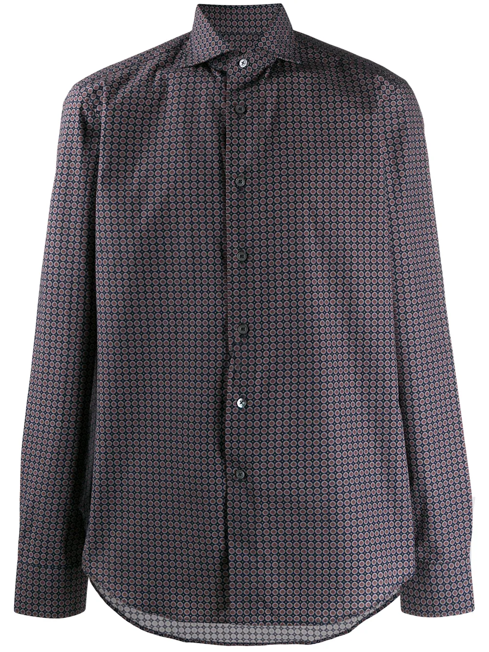 Рубашка с геометричным узором Dell'Oglio, синий
Рубашка с геометричным узором Dell'Oglio, синий
