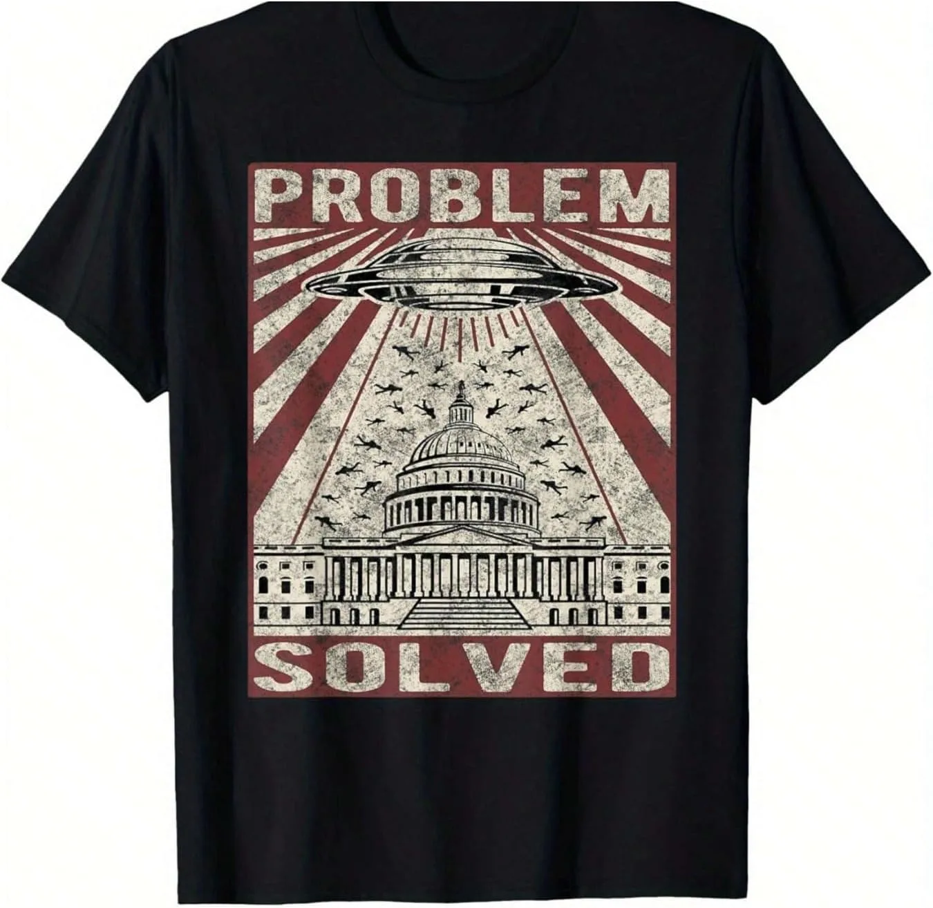 Футболка мужская Problem Solved | UFOs Over Capitol Retro Graphic с красным свечением NEKO MENA
Футболка мужская Problem Solved | UFOs Over Capitol Retro Graphic с красным свечением NEKO MENA