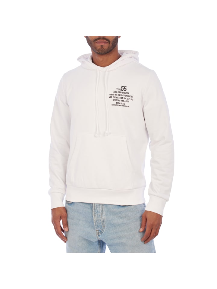 Толстовка белого цвета Diesel
Толстовка белого цвета Diesel