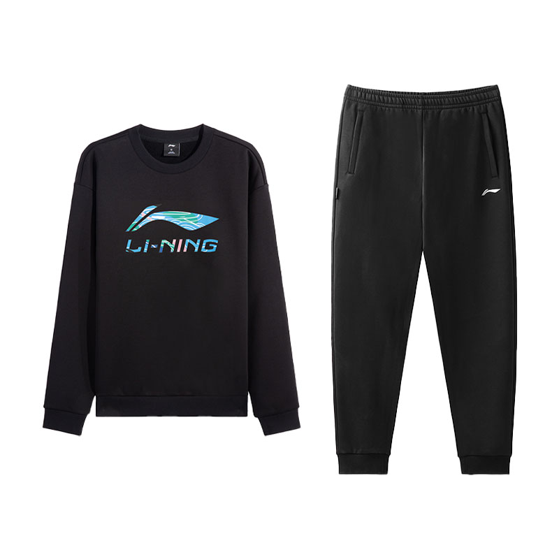 LiNing Повседневная спортивная одежда унисекс, черный top+черный pants
LiNing Повседневная спортивная одежда унисекс, черный top+черный pants