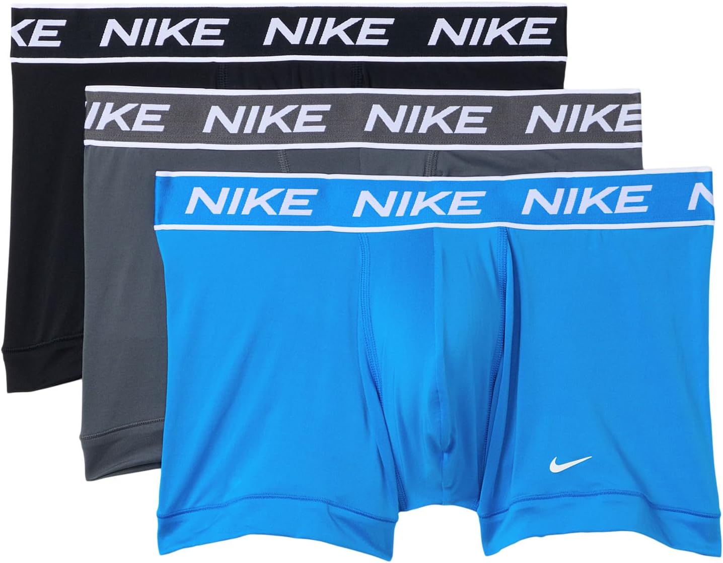 Набор из 3 мужских мини-боксеров на весь день Nike, Photo Blue/Iron Grey/Black
Набор из 3 мужских мини-боксеров на весь день Nike, Photo Blue/Iron Grey/Black
