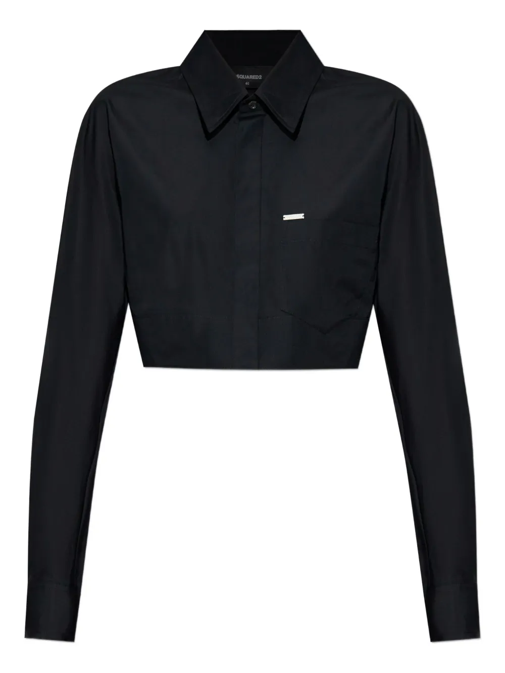 Укороченная рубашка Dsquared2, черный
Укороченная рубашка Dsquared2, черный