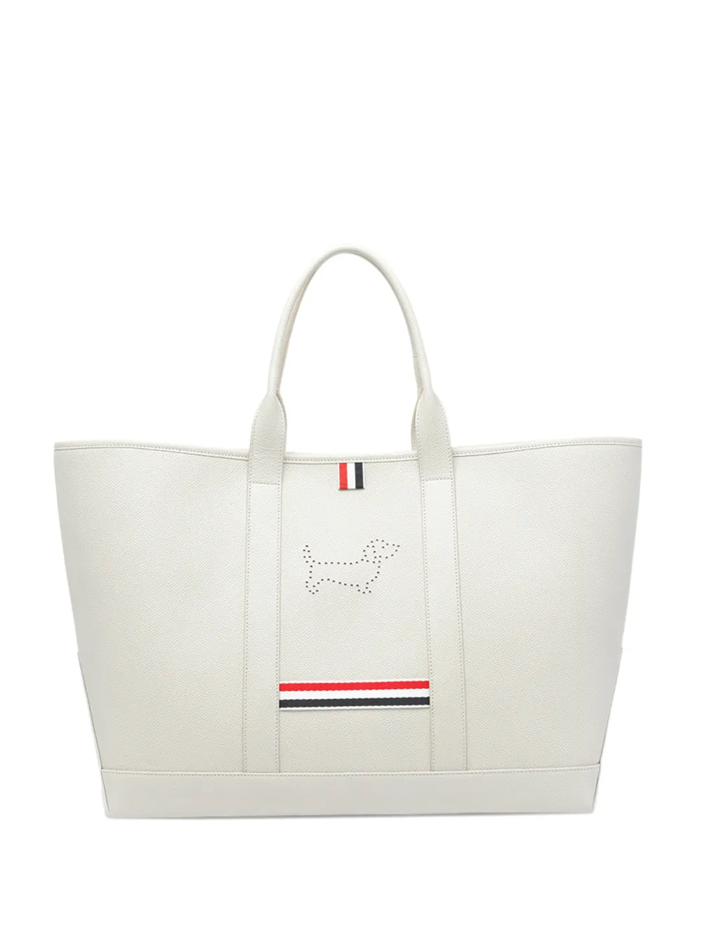 Сумка-тоут среднего размера с деталями Гектора Thom Browne, белый
Сумка-тоут среднего размера с деталями Гектора Thom Browne, белый