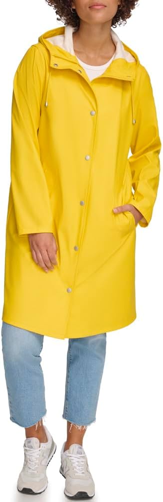 Levi's Женская классическая парка с капюшоном от дождя, Yellow 
Levi's Женская классическая парка с капюшоном от дождя, Yellow